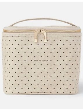 Kate Spade Out To Lunch Polka Dot Lunch Box Tote Bag